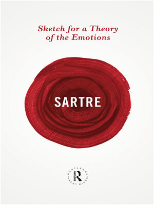 cover image of Sketch for a Theory of the Emotions